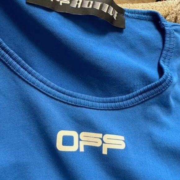 Off White Active  Arrows T shirt Blue L - Picture 9 of 12